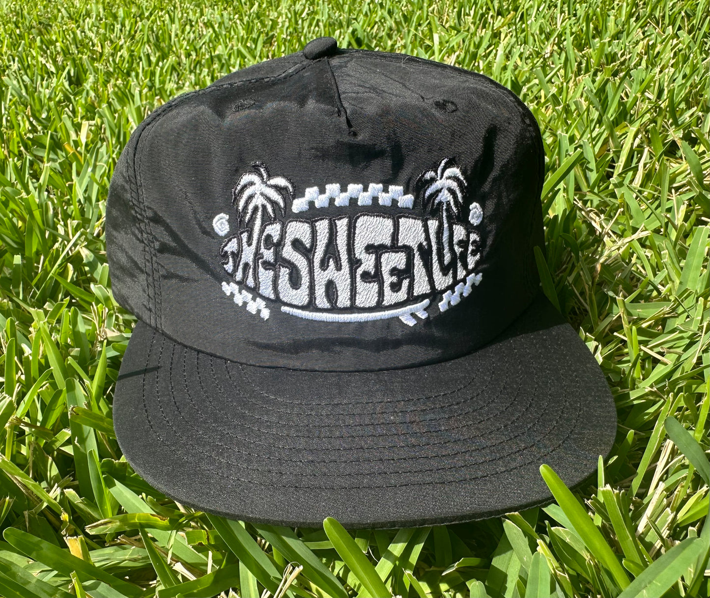 Black Nylon Surf Cap