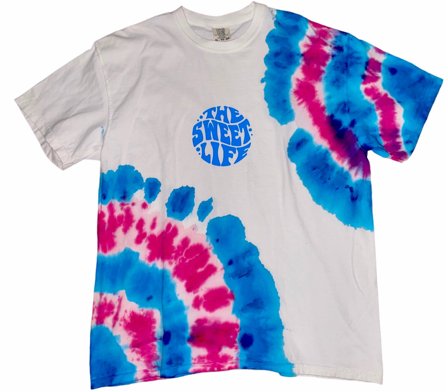 Blue & Pink on white tie dye 1 of 1