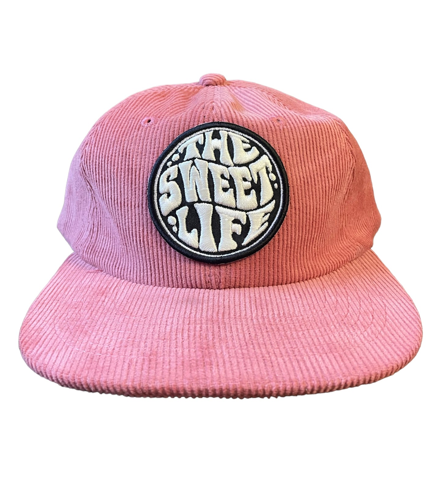 The Sweet Life Melon Corduroy Strap-back