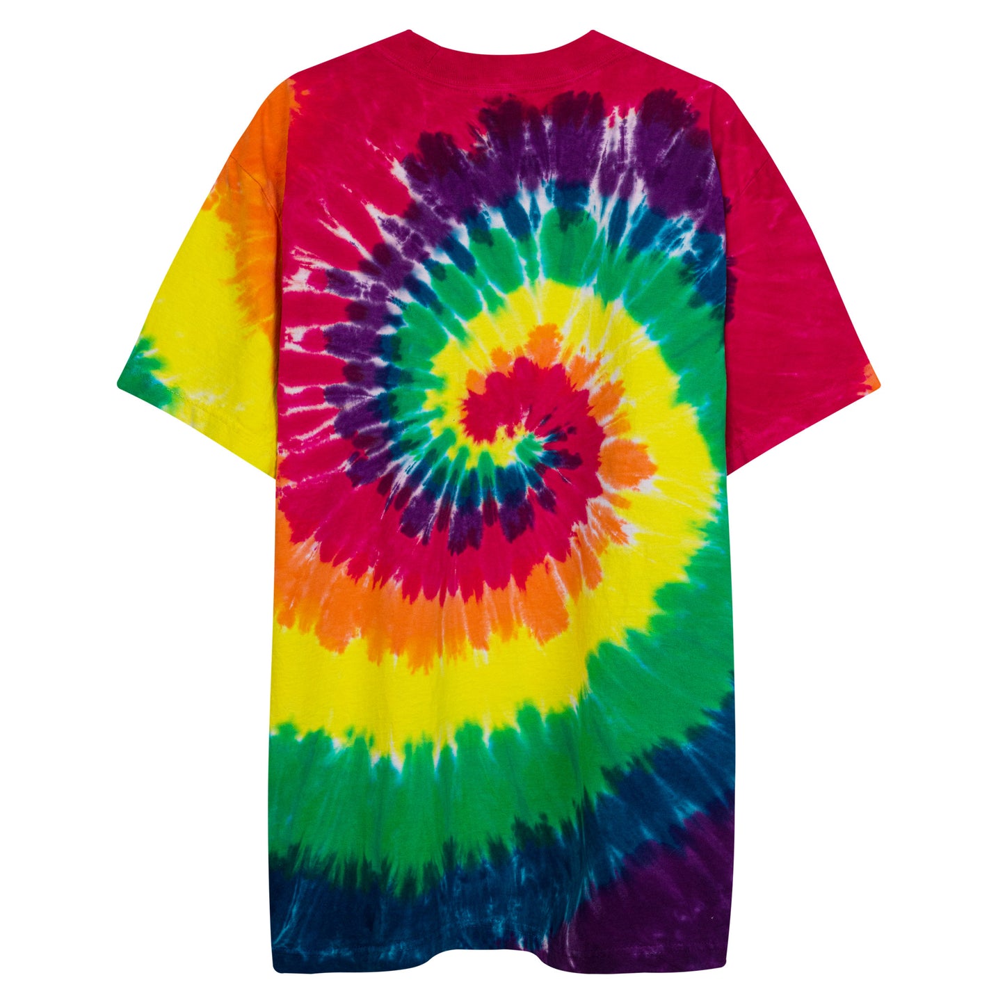 Oversized tie-dye logo tee