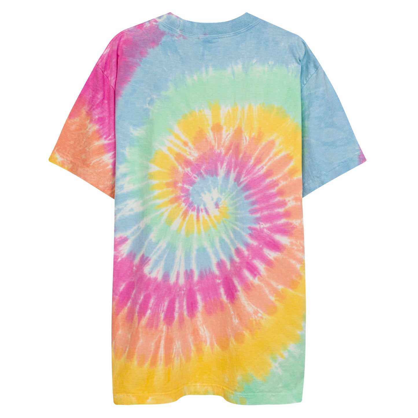 Oversized tie-dye logo tee